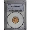 Image 1 : 1912 1C MS66 Red PCGS. Exceptional quality in what is 