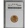 Image 1 : 1917 1C MS66 Red ANACS. A sharply struck piece with ra 