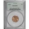 Image 1 : 1931 1C MS66 Red PCGS. Potent luster illuminates this 