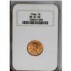 Image 1 : 1946 1C MS67 Red NGC. A silky orange finish to the lus 