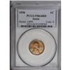 Image 1 : 1936 1C Type One--Satin Finish PR64 Red NGC. Straw-gol 