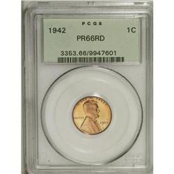 1942 1C PR66 Red PCGS. A brilliant example with a slig 
