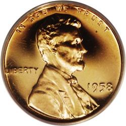 1958 1C PR67 Deep Cameo PCGS. Dazzling mirror fields a 