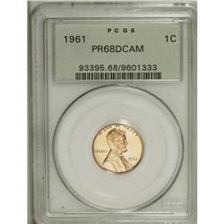 1961 1C PR68 Deep Cameo PCGS. A beautiful specimen in 