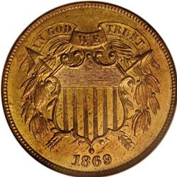 1869 2C MS65 Red NGC. Even though 1.54 million two cen 
