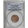 Image 1 : 1864 2C Large Motto PR65 Red PCGS. A glittering pumpki 