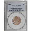 Image 1 : 1866 2C PR65 Red PCGS. Crisp copper color with splashe 
