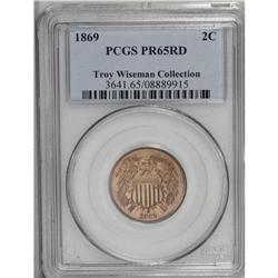 1869 2C PR65 Red PCGS. Ex: Troy Wiseman Collection. A 