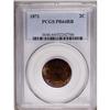 Image 1 : 1871 2C PR64 Red and Brown PCGS. Orange-red luster com 