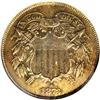 Image 1 : 1873 2C Closed 3 PR63 Brown NGC. A nearly uniform choc 