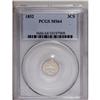 Image 1 : 1852 3CS MS64 PCGS. The 52 in the date is repunched ea 