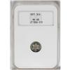 Image 3 : 1871 3CS MS68 NGC. This exceptional coin shows no trac 