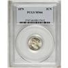 Image 1 : 1879 3CN MS66 PCGS. A sparkling Premium Gem with stron 
