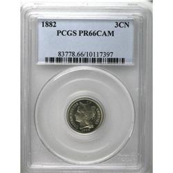 1882 3CN PR66 Cameo PCGS. Another high mintage proof d 