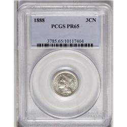 1888 3CN PR65 PCGS. The mintage of 4,582 pieces places 