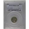 Image 3 : 1867 3CN PR66 Cameo PCGS. The glassy surfaces are espe 