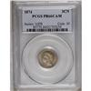 Image 1 : 1874 3CN PR66 Cameo PCGS. Lovely reddish-gold color ad 