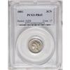 Image 1 : 1881 3CN PR65 PCGS. An exquisitely detailed Gem with p 