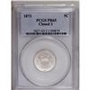 Image 1 : 1873 5C Closed 3 PR65 PCGS. A nearly untoned Gem that 