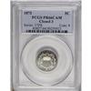 Image 1 : 1873 5C Closed 3 PR66 Cameo PCGS. Wisps of tan toning 