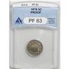 Image 1 : 1878 5C PR63 ANACS. Sharply struck and lightly toned, 