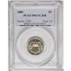 Image 3 : 1880 5C PR67 Cameo PCGS. Gold-gray toning graces each 