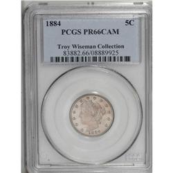 1884 5C PR66 Cameo PCGS.