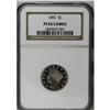 Image 1 : 1892 5C PR65 Cameo NGC. A sharp strike and brilliant n 