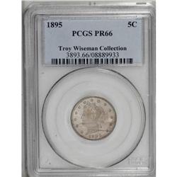 1895 5C PR66 PCGS. Ex: Troy Wiseman Collection. Intric 