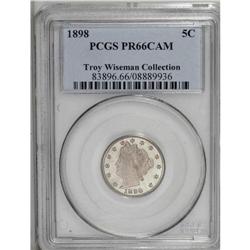 1898 5C PR66 Cameo PCGS. Ex: Troy Wiseman Collection. 