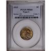 Image 1 : 1913 5C Type One MS66 PCGS. Reddish-gold, bronze, and 