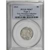 Image 1 : 1913 5C Type One MS67 PCGS. Ex: Troy Wiseman Collectio 