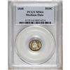 Image 1 : 1848 H10C Medium Date MS64 PCGS. The reverse has blue- 