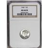 Image 1 : 1940 10C MS68 Full Bands NGC. A Superb, fully brillian 