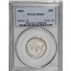 1843 25C MS62 PCGS. Light golden patina settles over b 