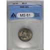 1854 25C Arrows MS61 ANACS. Briggs 2-B. His "Compass p 