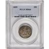 1859 25C MS64 PCGS. A lovely near-Gem that sports bron 