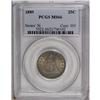 Image 3 : 1889 25C MS66 PCGS. Consistent olive-gold toning, with 