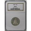 Image 3 : 1860 25C PR65 NGC. A desirable Gem proof with light si 