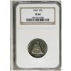 Image 1 : 1869 25C PR64 NGC. From an original mintage of 600 spe 