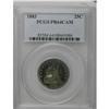 Image 1 : 1883 25C PR64 Cameo PCGS. Iridescent blue, amber, and 