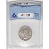 Image 1 : 1896-O 25C AU58 ANACS. Nearly mark-free with pastel go 