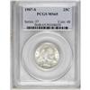 Image 3 : 1907-S 25C MS65 PCGS. Essentially white, with only the 