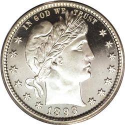 1893 25C PR66 PCGS. This is a truly beautiful, crisply 