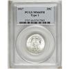Image 1 : 1917 25C Type One MS66 Full Head PCGS. An essentially 
