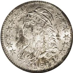 1811 50C Small 8 MS64 NGC. O-110a, R.2. Blushes of aut 