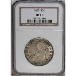 1827 50C Square Base 2 MS61 NGC. O-115, R.2. The I in 
