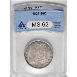 1827 50C Square Base 2 MS62 ANACS. O-126, R.2. Nicely 