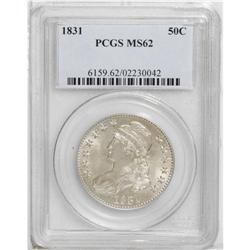 1831 50C MS62 PCGS. O-112, R.3. This satiny and faintl 