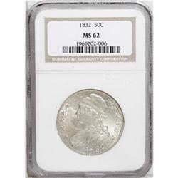 1832 50C Small Letters MS62 NGC. O-118, R.1. Creamy lu 